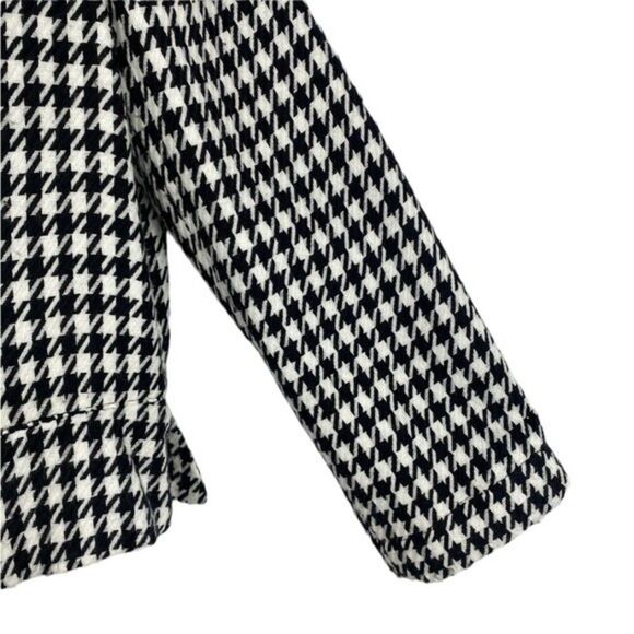 Metrostyle Black & White Houndstooth Cropped Jacket Sz 12 - Picture 6 of 12